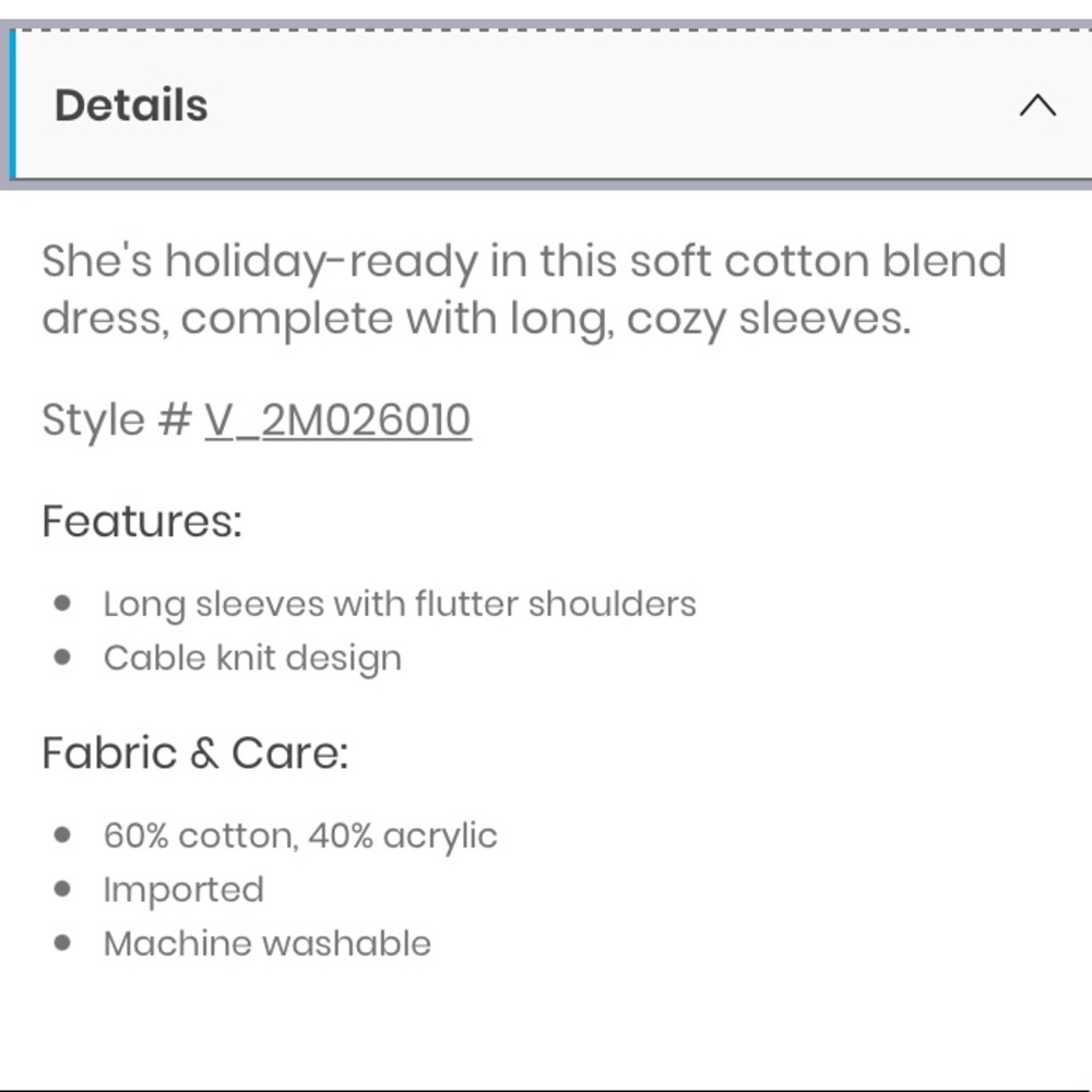 Carters Sweater Dress - Picture 5 of 5